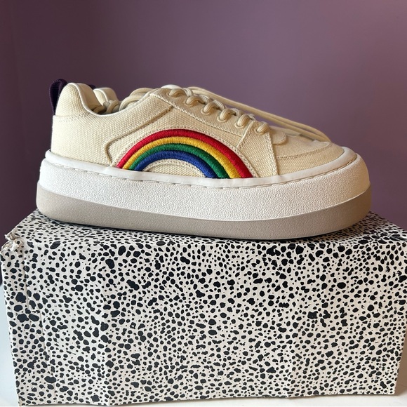 EYTYS Sonic platform rainbow sneaker, Ecru, Sz EU 38 / US 7.5, like new with box - Picture 2 of 8